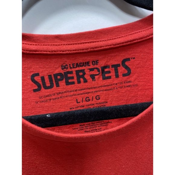 DC League of Super Pets Women's Red Graphic T-Shirt - Size Large -Good Condition - Picture 4 of 8